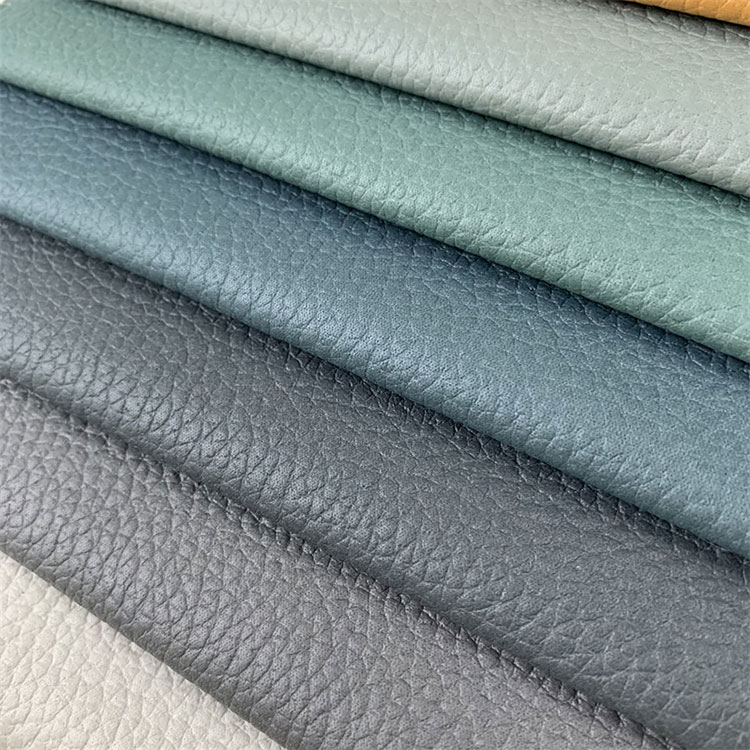 Vynikající kvalitní vodotěsná materiál odolný vůči skvrnám zrna Faux Leather Sofa Fabric